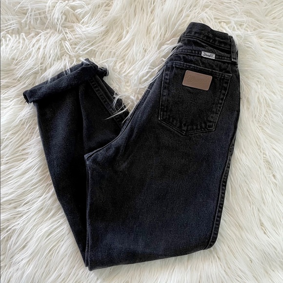 Wrangler Denim - Vintage wrangler mom jeans black wash